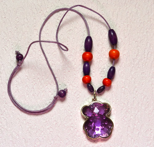 Collier Ours Violet