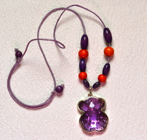 Collier Ours Violet Collier Ours Violet