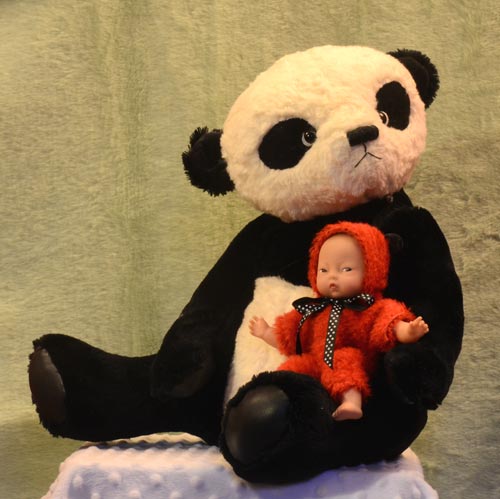 Panda Sitting avec Bébé